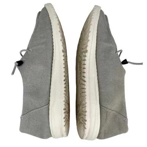 Hey Dude Wendy Chambray Light Grey 10 Slip On Shoes