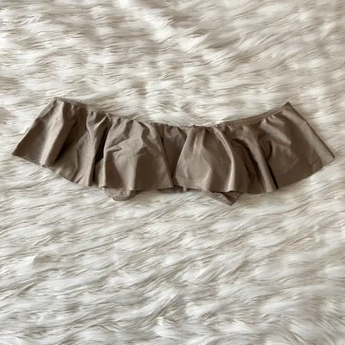 Eberjay Eberjey Tan Nude Brown Off Shoulder Bikini Top