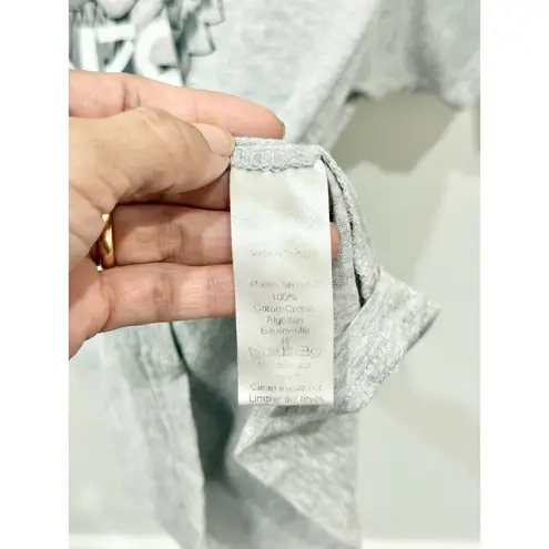 Kenzo Classic Tiger Print Cotton Knit Crew Neck Graphic Tee Heather Gray Women S