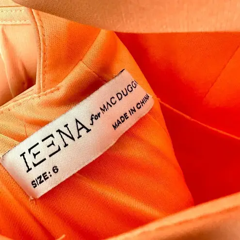 Mac Duggal One-Shoulder Jersey Mermaid Gown in Peach Size US 6