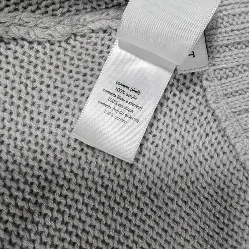 We Wore What XS Light Grey Pull On Sweater Shorts Crochet Stitch