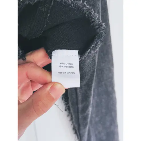 Allegra K Fringe Cropped Distressed Y2K Denim Jacket Medium Western Raw Hem Grunge Retro