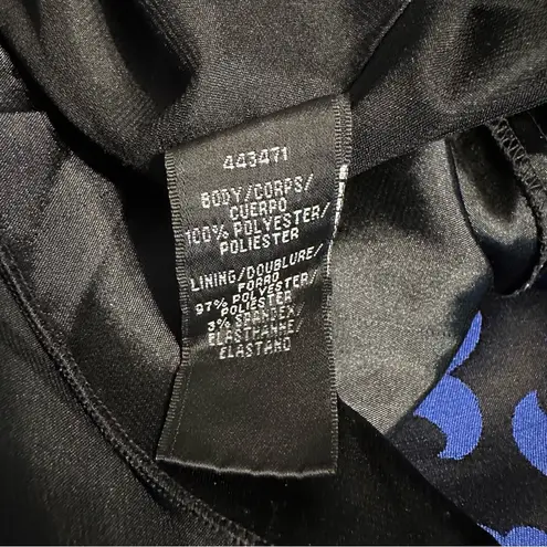 Monique Lhuillier Meet at Midnight Dress size 14 Strapless High Low Blue Black