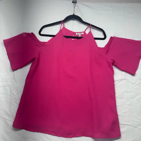 Emma & Olivia Vibrant Magenta Blouse Size XL NWT Pink