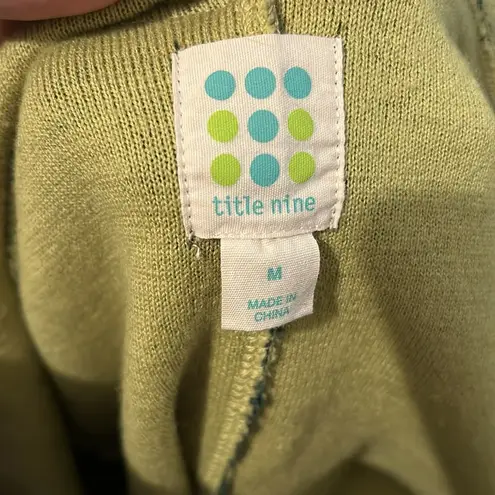 Title Nine Green Extra Fine Merino Wool Wrap Hooded Jacket Women's Medium