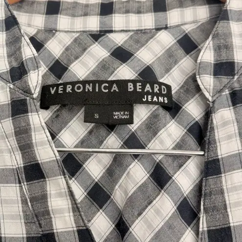 Veronica Beard Sherry Ruffled Gingham Short Dress Small Fall Autumn Casual