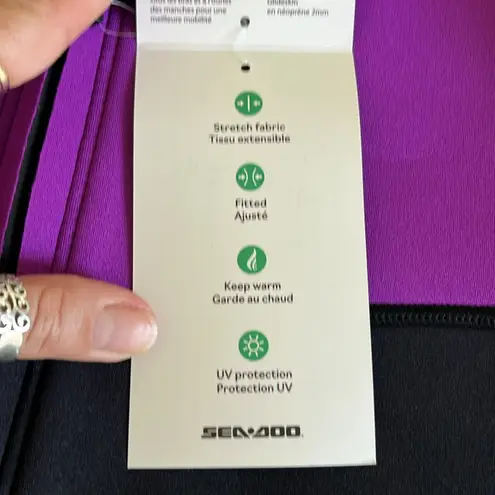 Sea Doo Ladies Montego Wet Suit Jacket Purple Size M