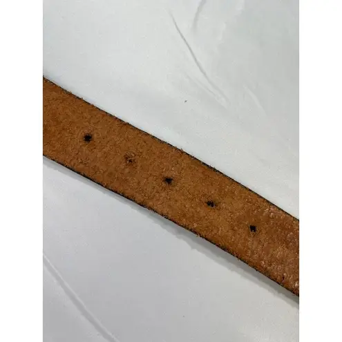 Handcrafted Leather Belt SKU 7624 With Western Design "Roxanne" Text Brown