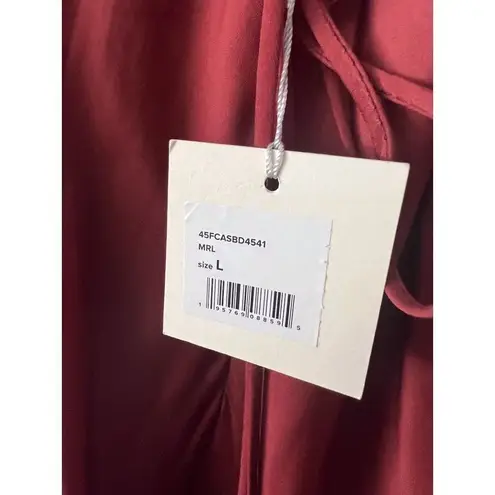 Favorite Daughter Envy Slip Dress in Merlot NWT Large Red
