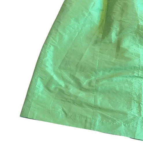 Alfred Sung Peau de Soie Dress Bow Appletini Green Sheath Size 16 Women's NWT