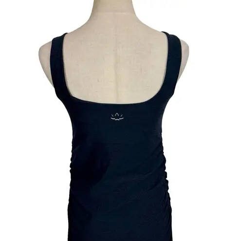 Beyond Yoga Beyond the Bump by Spacedye Icon Maternity Midi Dress Darkest Night