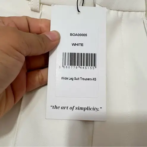 BOA Wide Leg Suit Trousers White Women’s Dress Pants XS NWT