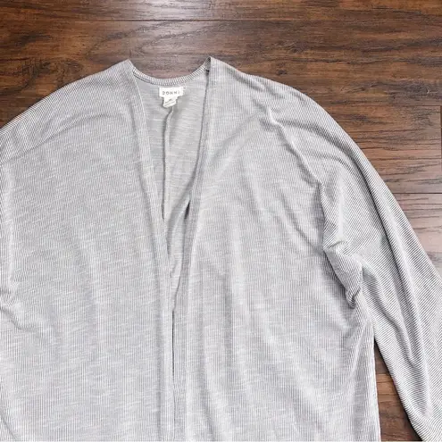 DONNI. • Anthropologie Sandwash Ribbed Sweater Coat cardigan jacket cream grey Gray Size undefined