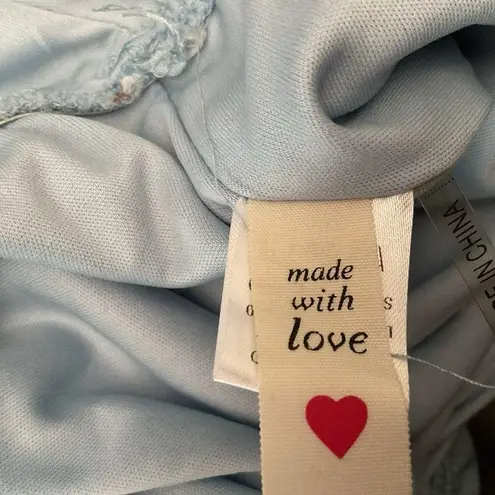 🩵 Floral Shorts Jumper Blue Size M