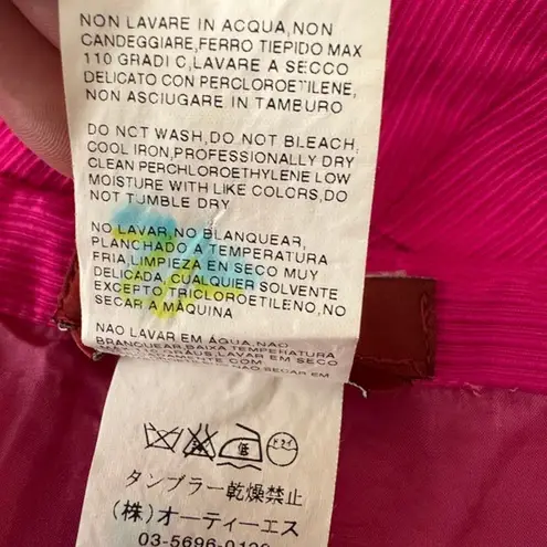 Max Mara Vintage Made In Italy Textured Sleeveless Pink Sheath Dress Size XS