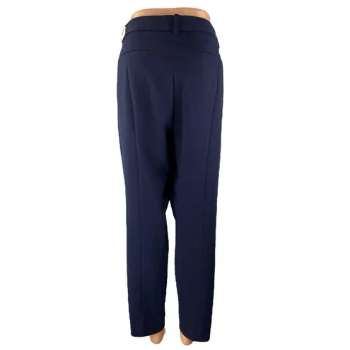 J.Crew Cameron Women's Navy Blue High Rise Straight Trousers Dress Pants Size 14