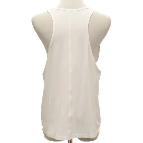 Johnny Was  Calme White Effect Racerback Tank Top Size Large