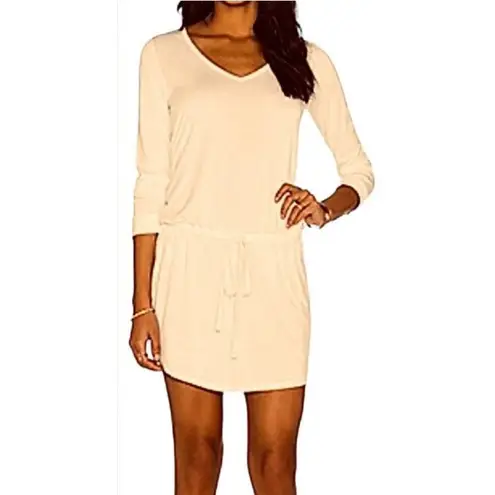 Michael Lauren ML-8079-RSN Noel L/S V Neck Dress w/Drawstring Size M Black (H11) - Image 2