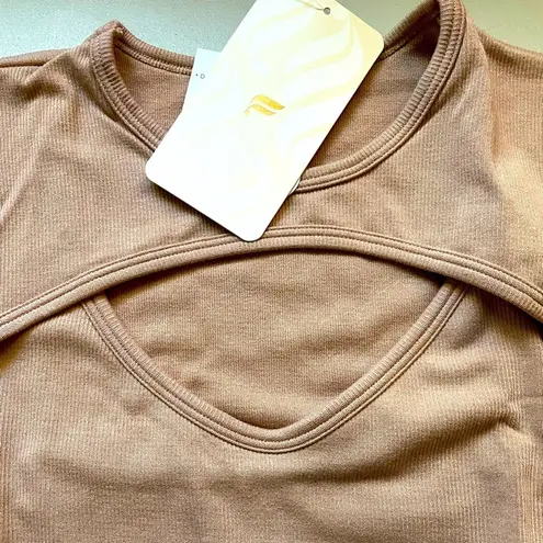 Fabletics  Finley Cutout Desert Flesh tone Seamless Bodysuit XL