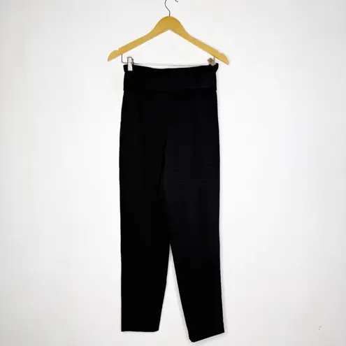 Bardot Artiza Black Paper Bag High Waisted Pants Size Small 6