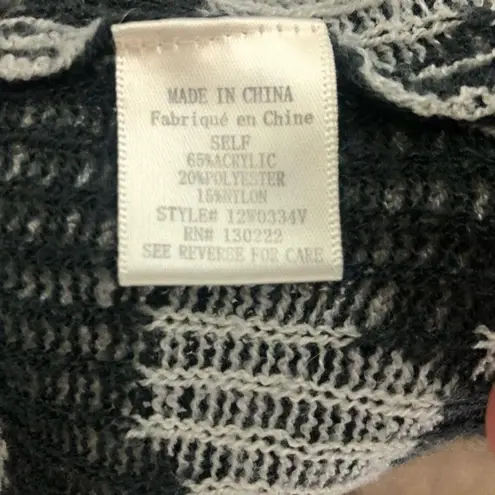 Boutique Vestique Open Cardigan Geometric Aztec Long Sleeve Sweater Small