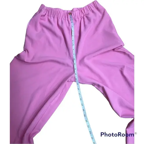Camila Coelho Devon Pants Hot Pink Wide Leg Lined Elastic Waist Pockets M