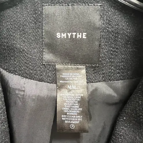 SMYTHE Surplus Cargo Blazer Jacket Wool Blend Black Size M Size M