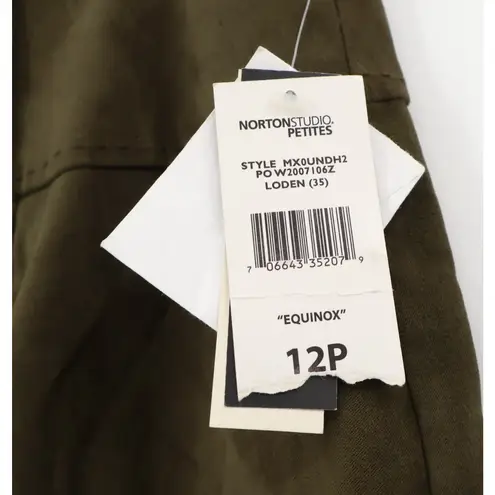 NWT Olive Green Vegan Suede Pencil Skirt Fall Business Casual Goblin Size 12P