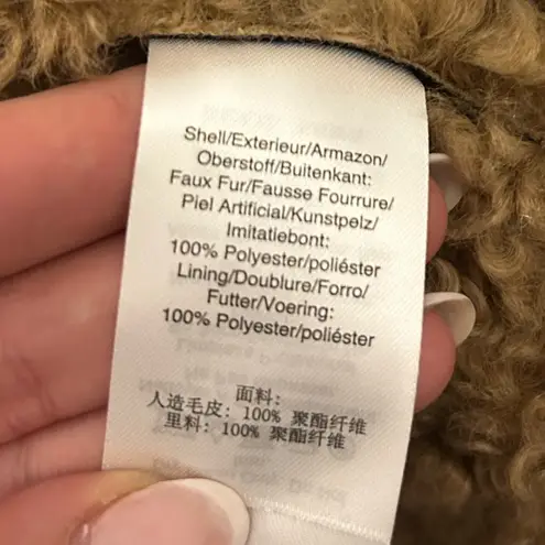 Donna Karan New York Faux-Fur-Trimmed Vegan-Leather Tie-Waist Coat