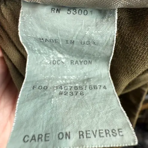 I.V.Y Pants Women L Oregano Drawstring Bohemian Straight Leg Trousers Lagen NWT Green Size L