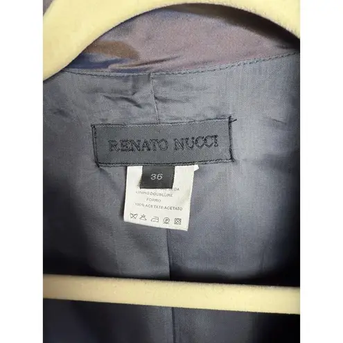 Renato Nucci Silk Purple Iridecent One Button Jacket Sz. 36 (US S)