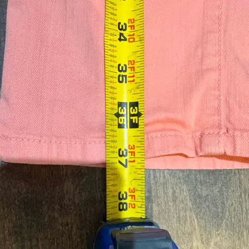 NYDJ Alina Convertible Ankle Jeans Coral Pink Size 16 Lift Tuck Technology