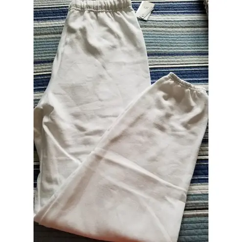 BP  Cotton Blend White High Waisted Jogger Sweatpants Womens Size Large (L)