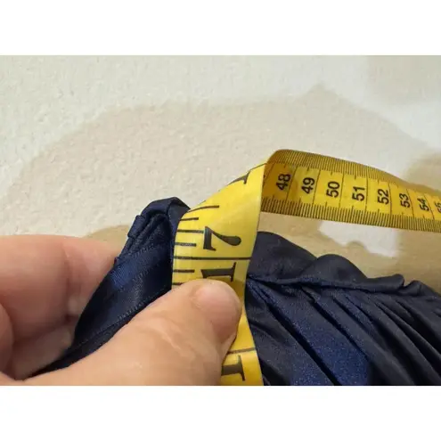 Mac Duggal Women's Blue Satin Jumpsuit Size 8 Style 49810