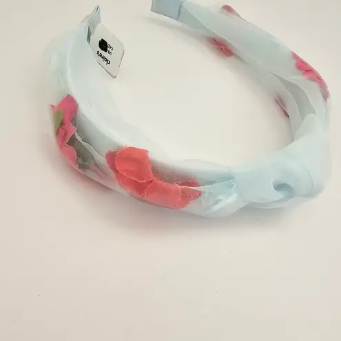 Claire's Pale Blue Flower Chiffon Knotted Headband Pink