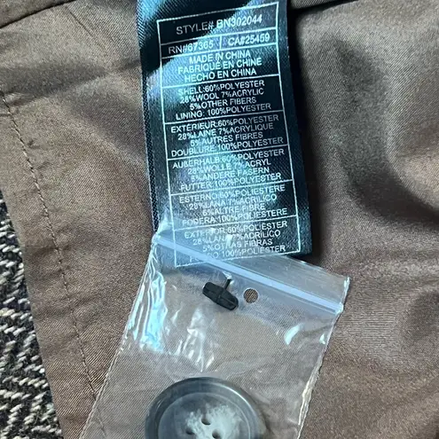 Steve Madden  Brown Herringbone Cropped Blazer