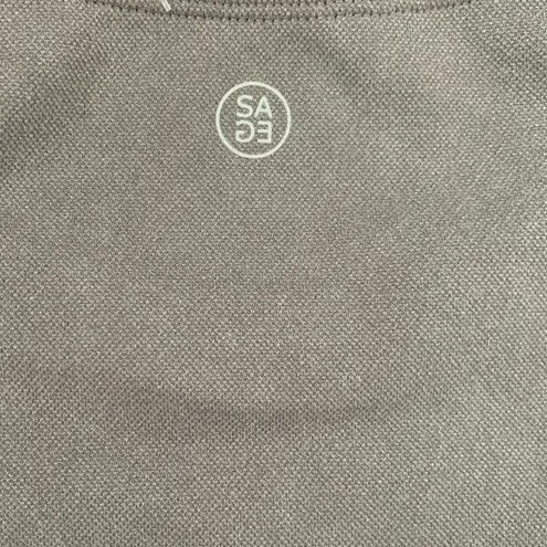 Sage Collective Mesh Boxy Seamless Tank