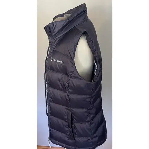 Free Country Puffer Vest Women S Down Filled Blue Full Zip Packable Outdoor Ski