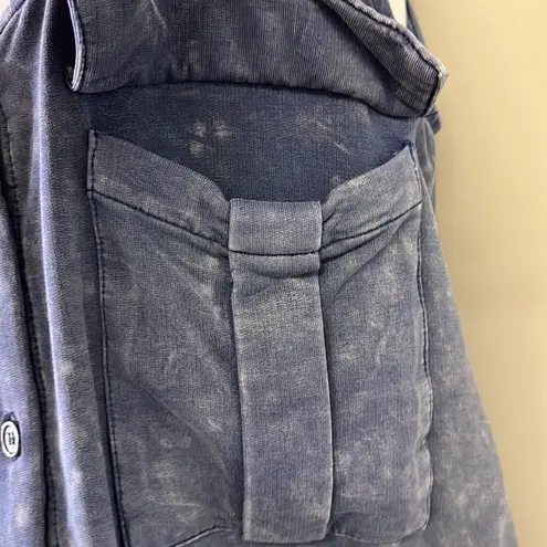 Prómesa Promesa Tie Dye Wash Blue Sleeveless Jumpsuit- Medium