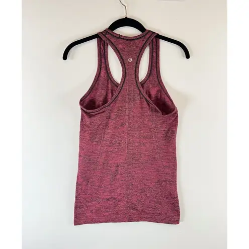 Lululemon Womens Top Pink Swiftly Tech Racerback Heather Tank Gym Running Size 6