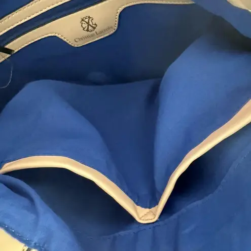 Christian LaCroix GUC Woven Pale Pink Tote, beautiful Gold Hardware & Gold Charm