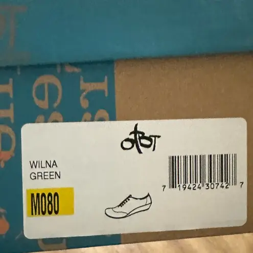 OTBT NEW Wilna Green Lace Up Vegan Knit Oxford Dress Shoes/Sneakers Wedge Heel 8