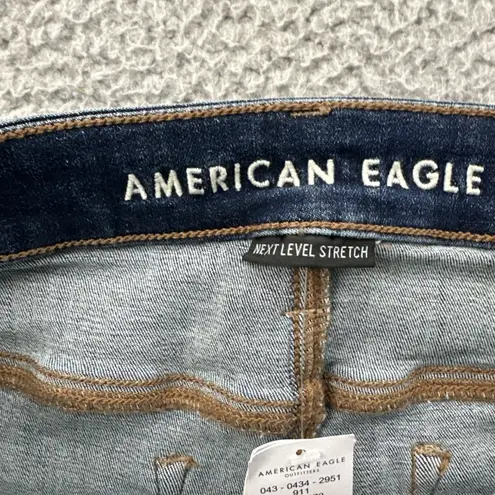 American Eagle NWT  Hi Rise Skinny Kick Jeans Boho Women's 10 X Short x 27.5