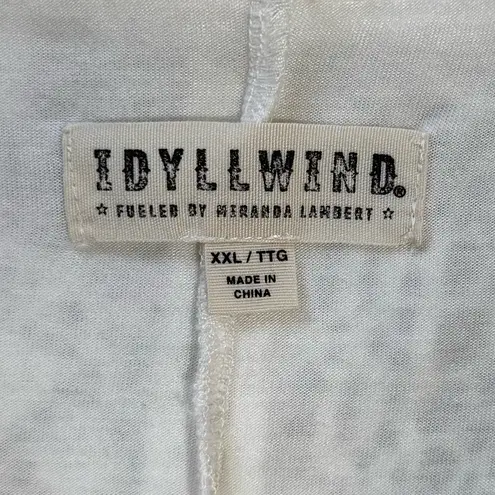 NWT Idyllwind by Miranda Lambert Ivory White Lace Midi Dress with Fringe Sleeves Size XXL