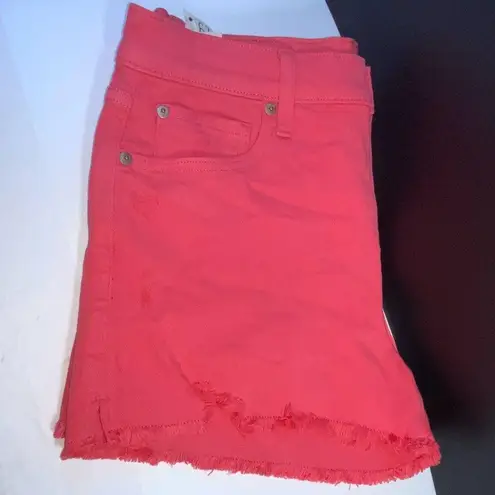 Cosmic Blue Love Watermelon High Rise Distressed Fray Hem 29” NWT Pink