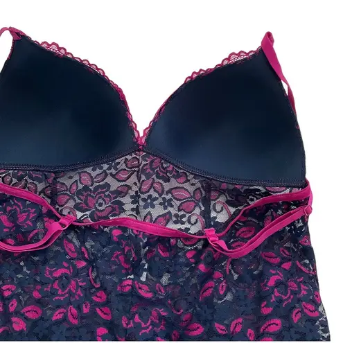 Lilac & London Blue & Pink Lace Lingerie Sleepwear Size Large | 10E