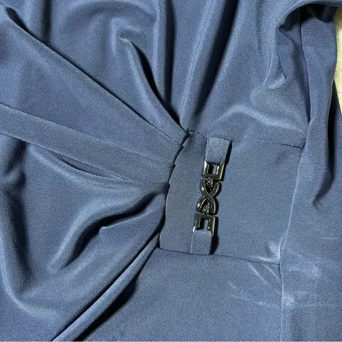 Joseph Ribkoff Joseph Ribkhoff Mineral Blue Chain Detail Asymmetrical Hem Blouse