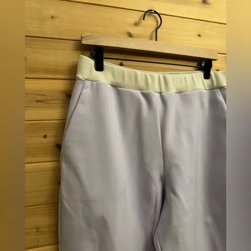 Marie Saint Pierre Sz 4/Large Relaxed Boyfriend Fit Yaris Scuba Pants Purple