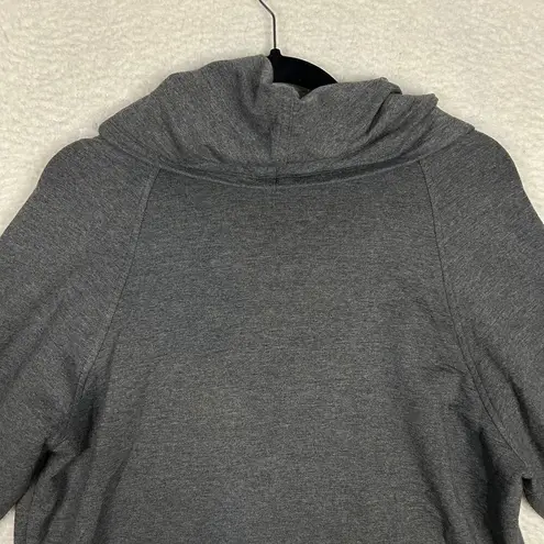 CAbi  3871 Size XS Snap Sleeve Pullover Cowl Neck Sweatshirt Casual Charcoal Gray