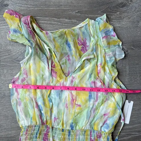 Anthropologie NEW  Watercolor Maxi Dress 4